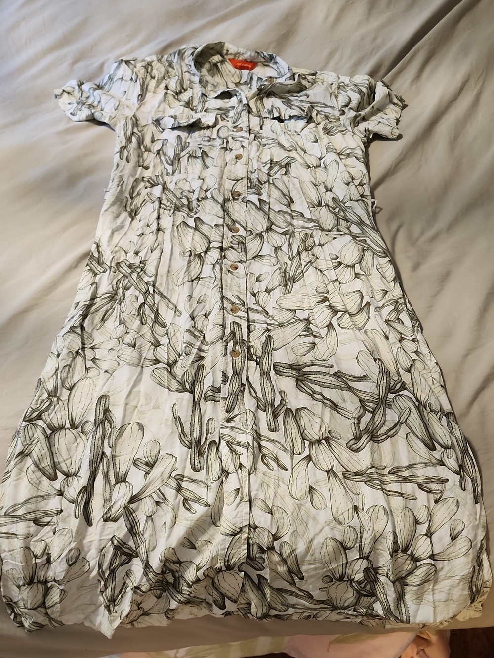 JOE FRESH cactus Button Up Dress XS